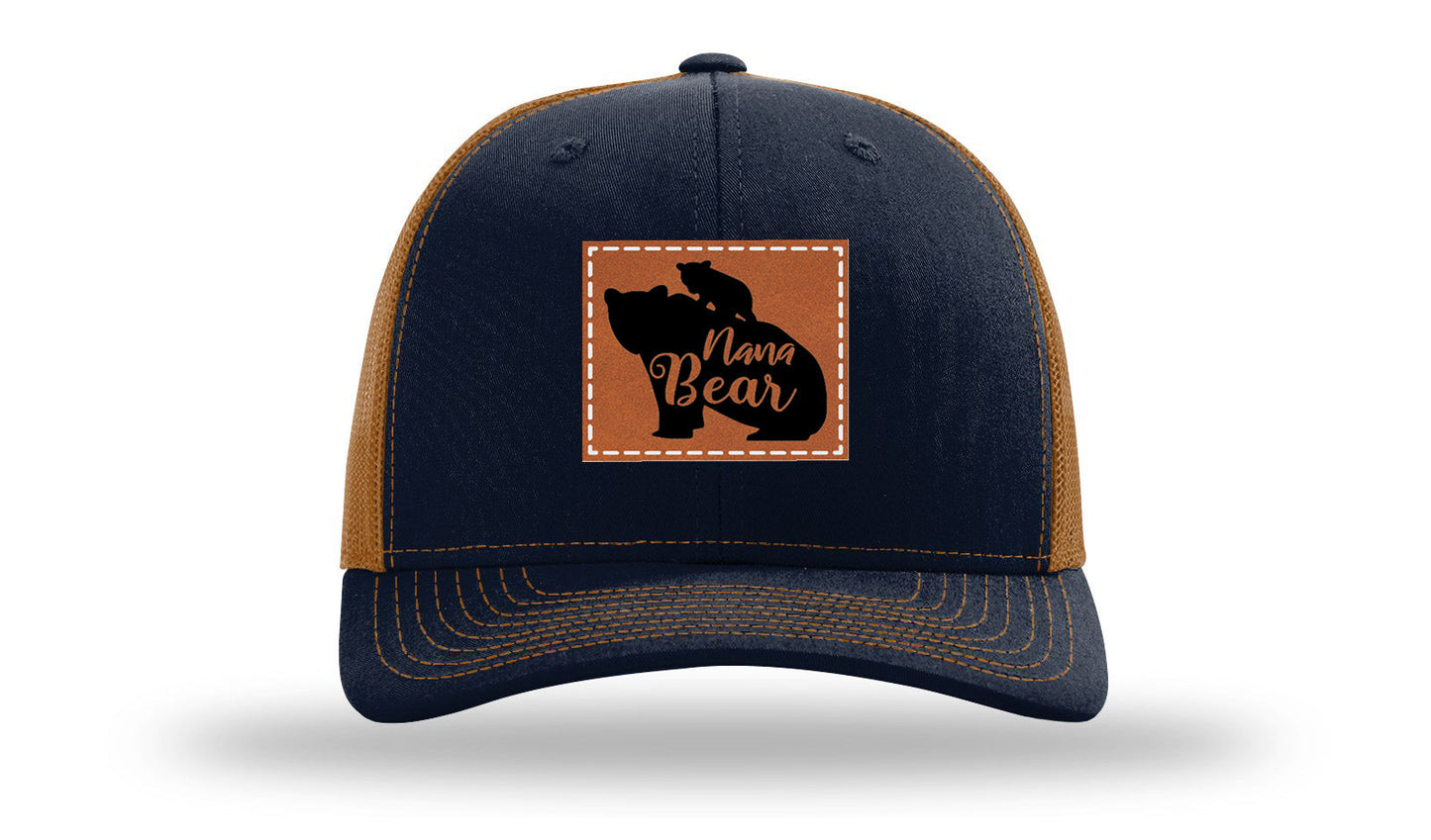 Mama Bear Leather Patch Richardson 112 Hat