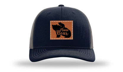 Mama Bear Leather Patch Richardson 112 Hat