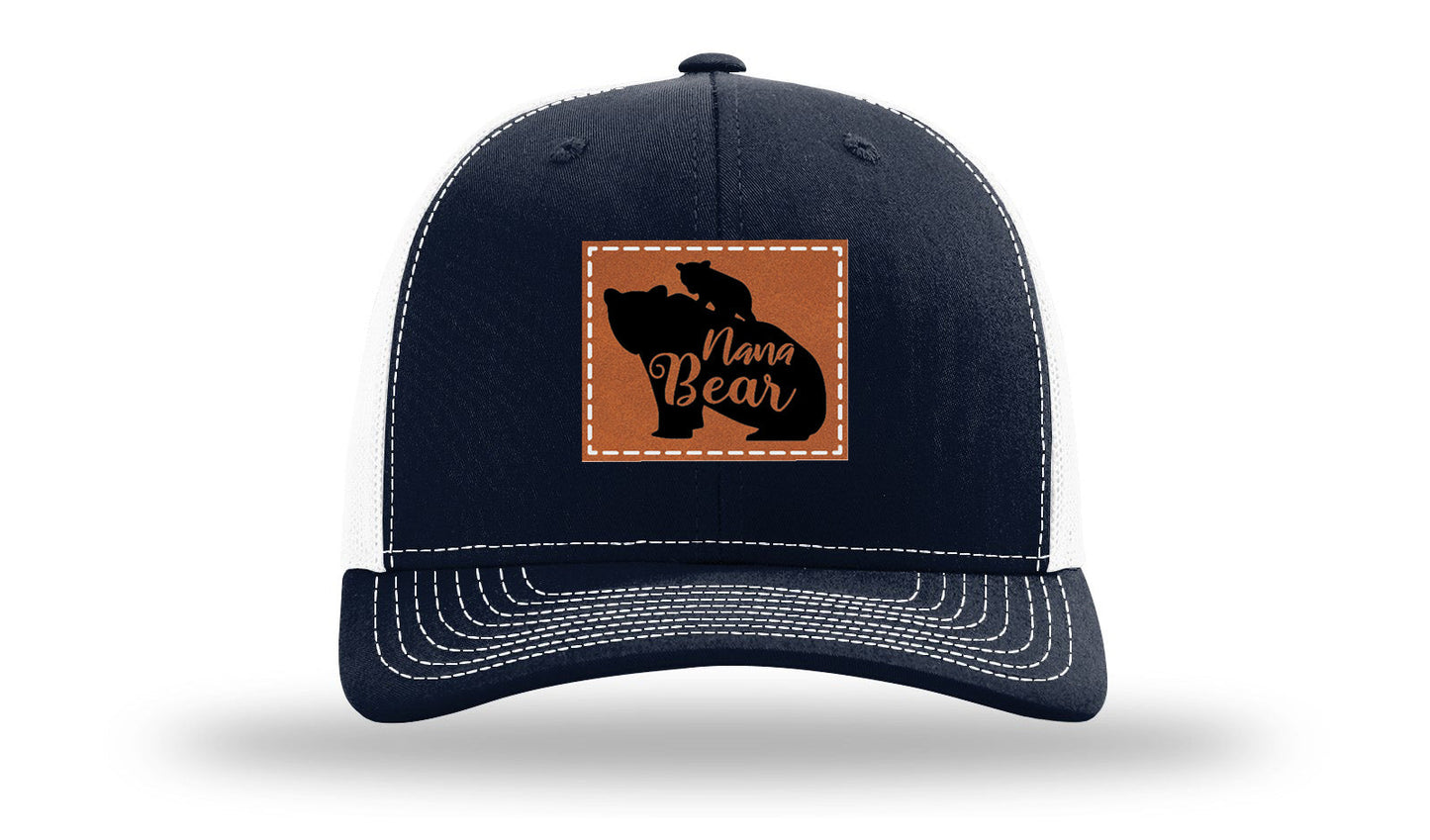 Mama Bear Leather Patch Richardson 112 Hat