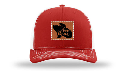 Mama Bear Leather Patch Richardson 112 Hat