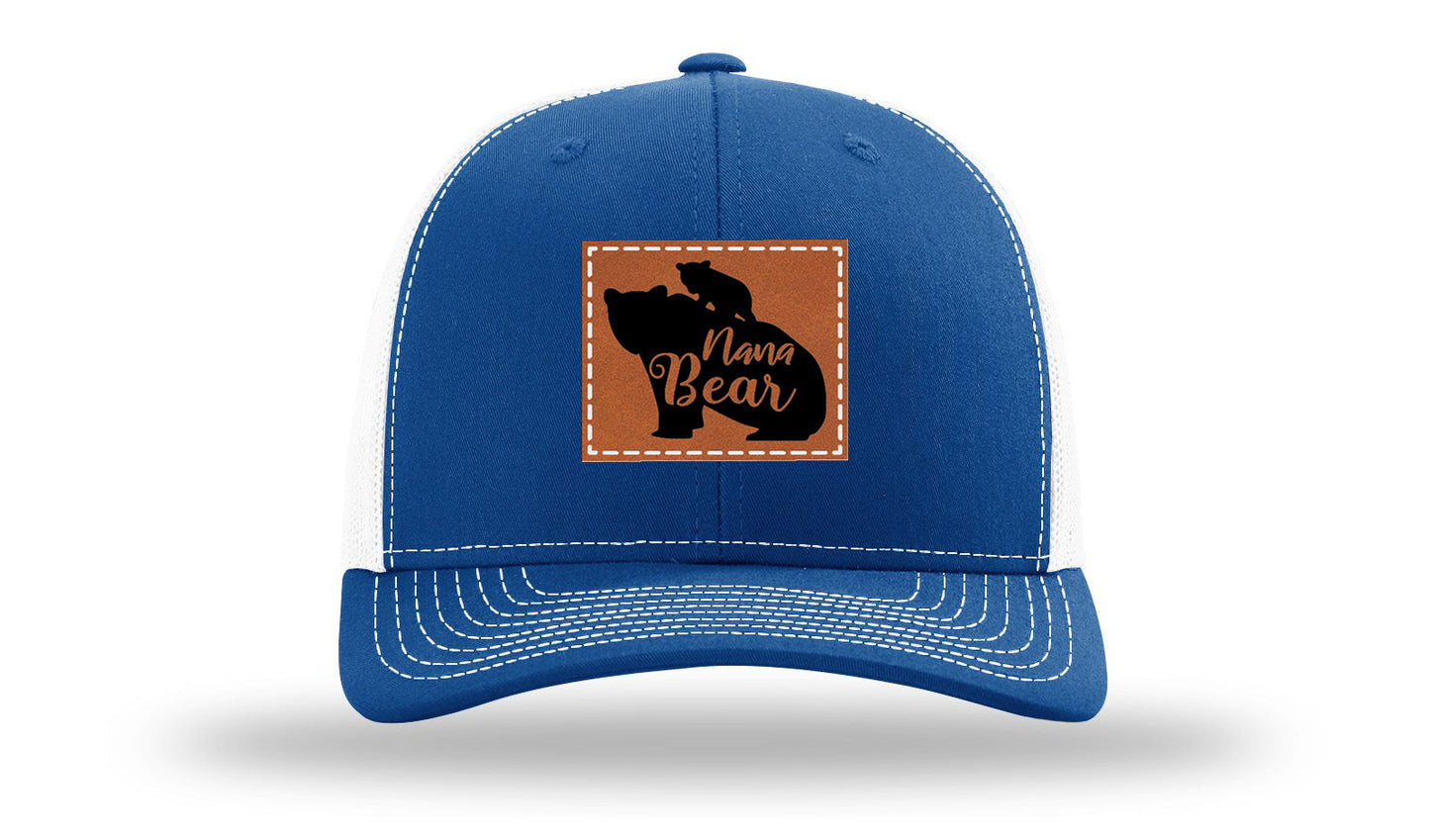 Mama Bear Leather Patch Richardson 112 Hat