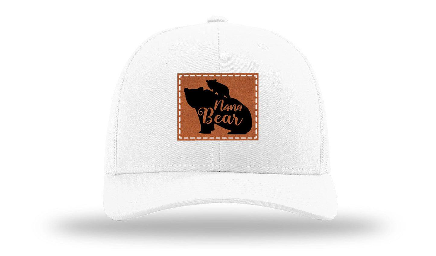 Mama Bear Leather Patch Richardson 112 Hat
