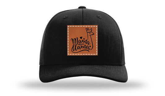 Mama Llama Leather Patch Richardson 112 Hat