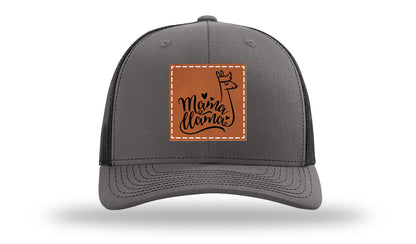 Mama Llama Leather Patch Richardson 112 Hat
