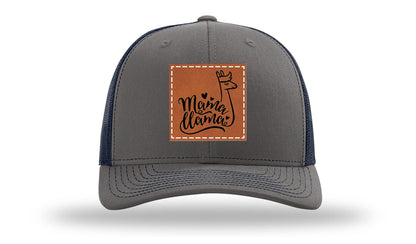 Mama Llama Leather Patch Richardson 112 Hat