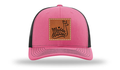 Mama Llama Leather Patch Richardson 112 Hat