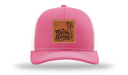 Mama Llama Leather Patch Richardson 112 Hat