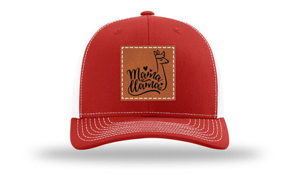 Mama Llama Leather Patch Richardson 112 Hat