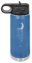 Load image into Gallery viewer, Moon Stars Laser Engraved Water Bottle
