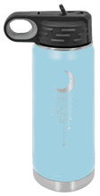 Load image into Gallery viewer, Moon Stars Laser Engraved Water Bottle
