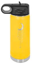 Load image into Gallery viewer, Moon Stars Laser Engraved Water Bottle
