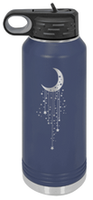 Load image into Gallery viewer, Moon Stars Laser Engraved Water Bottle
