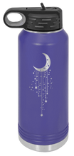 Load image into Gallery viewer, Moon Stars Laser Engraved Water Bottle
