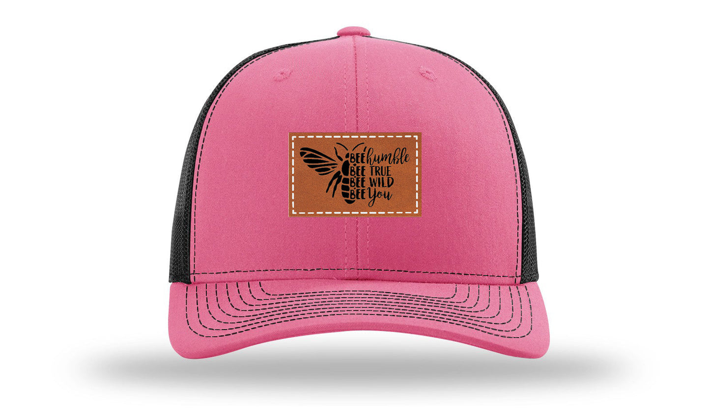 Bee Humble Leather Patch Richardson 112 Hat