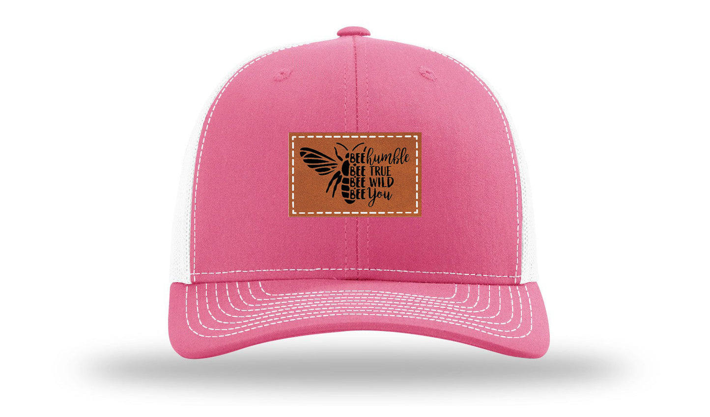Bee Humble Leather Patch Richardson 112 Hat