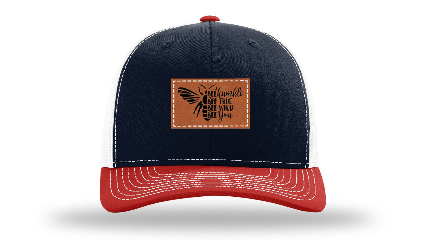 Bee Humble Leather Patch Richardson 112 Hat