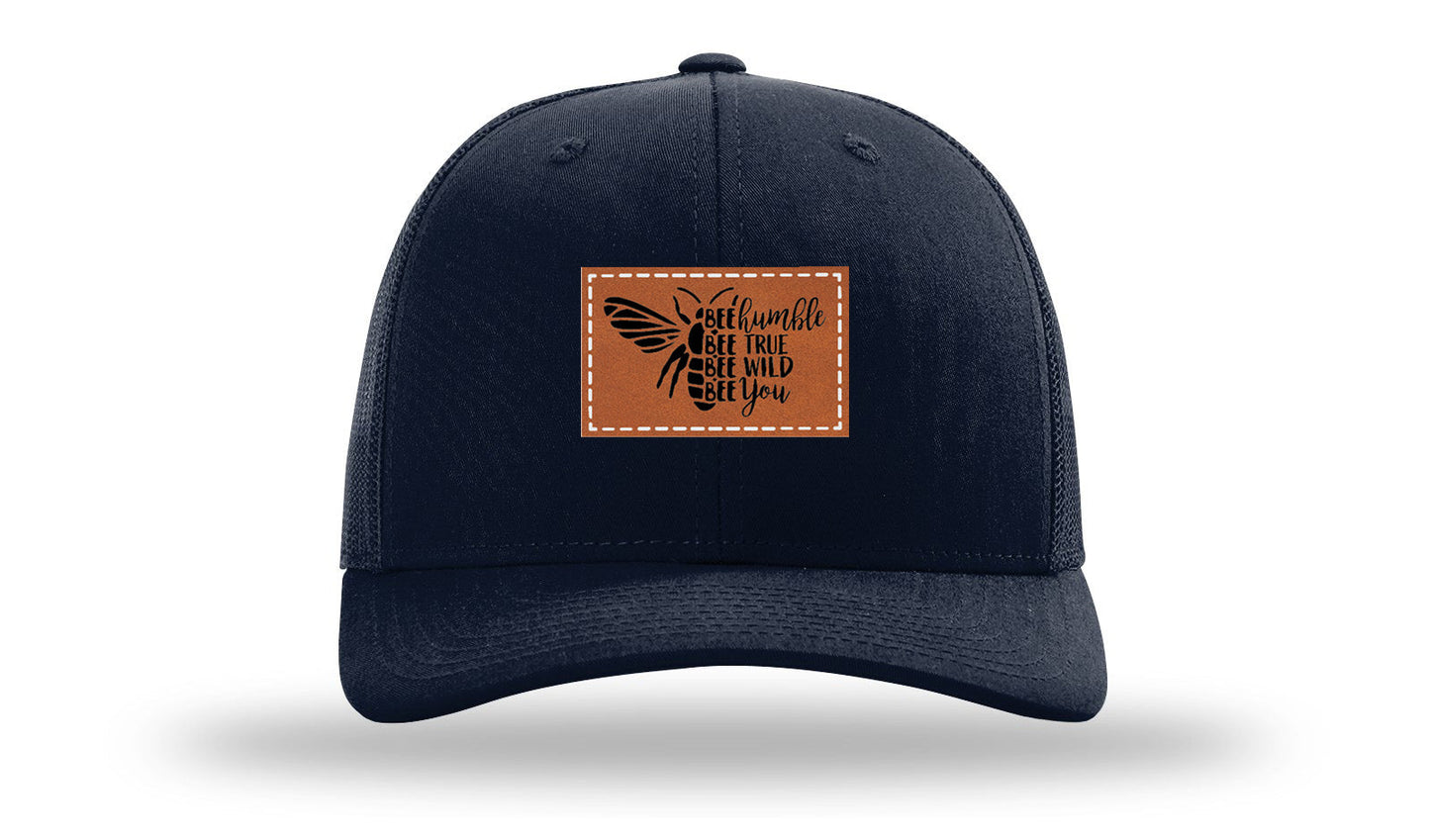 Bee Humble Leather Patch Richardson 112 Hat