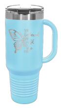 Load image into Gallery viewer, She Believed She Could 40oz Handle Mug Laser Engraved
