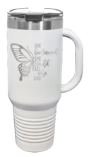 Load image into Gallery viewer, She Believed She Could 40oz Handle Mug Laser Engraved
