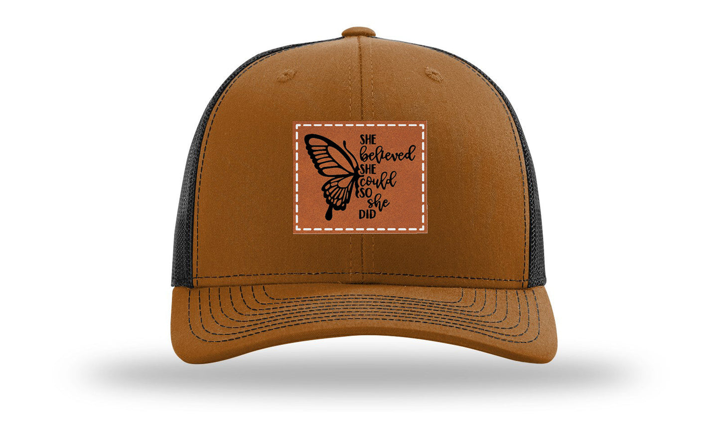 She Believed Leather Patch Richardson 112 Hat