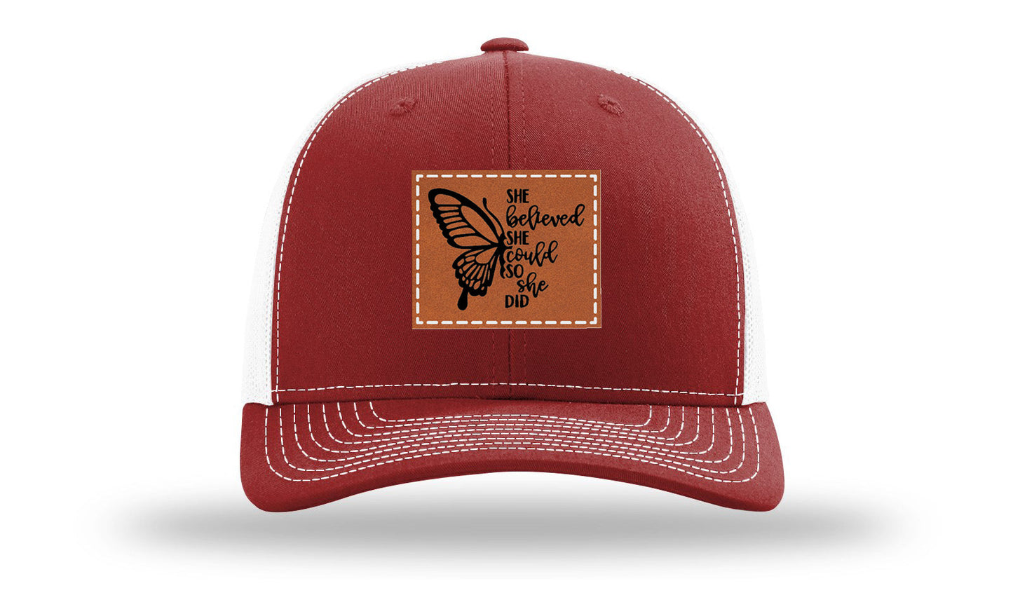 She Believed Leather Patch Richardson 112 Hat