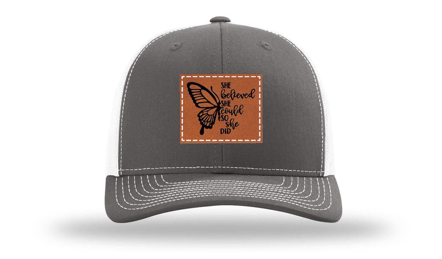 She Believed Leather Patch Richardson 112 Hat