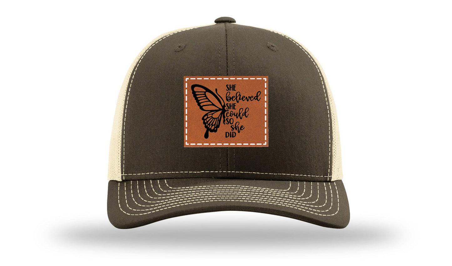 She Believed Leather Patch Richardson 112 Hat