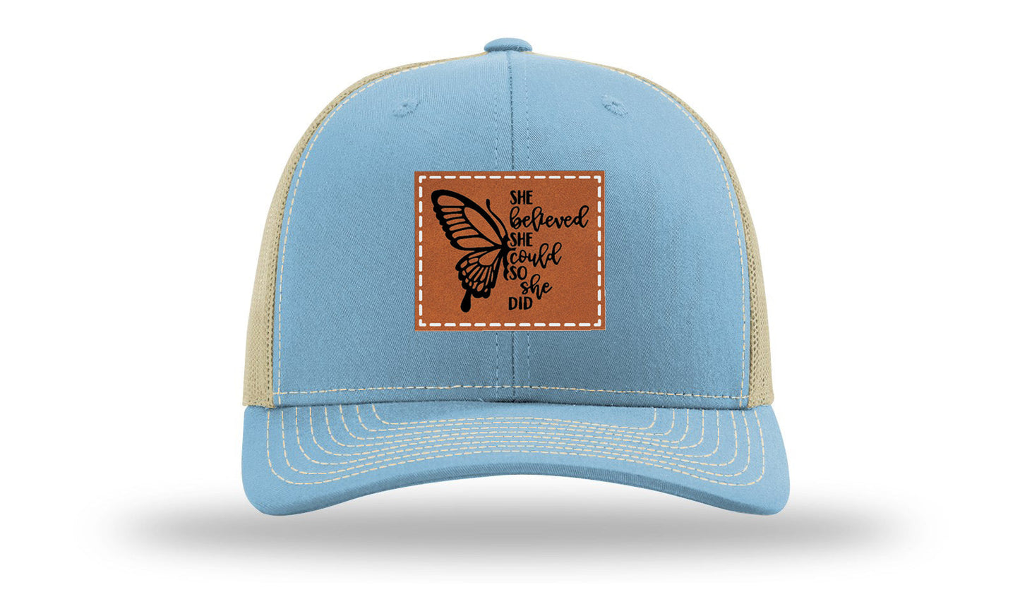 She Believed Leather Patch Richardson 112 Hat