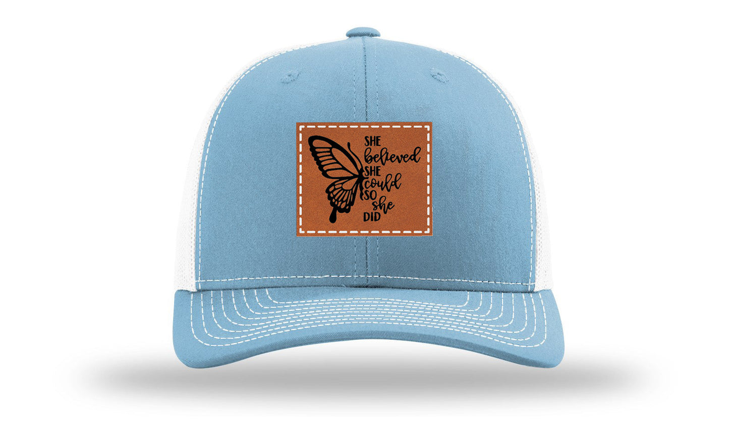 She Believed Leather Patch Richardson 112 Hat
