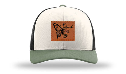She Believed Leather Patch Richardson 112 Hat