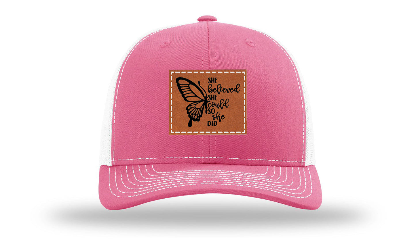She Believed Leather Patch Richardson 112 Hat