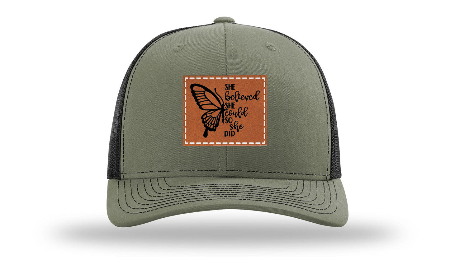 She Believed Leather Patch Richardson 112 Hat