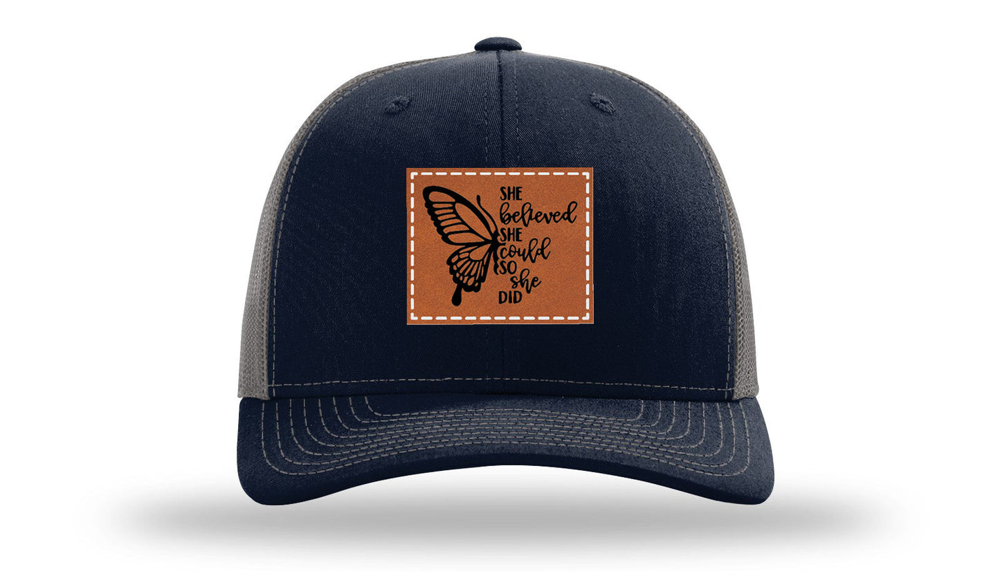 She Believed Leather Patch Richardson 112 Hat