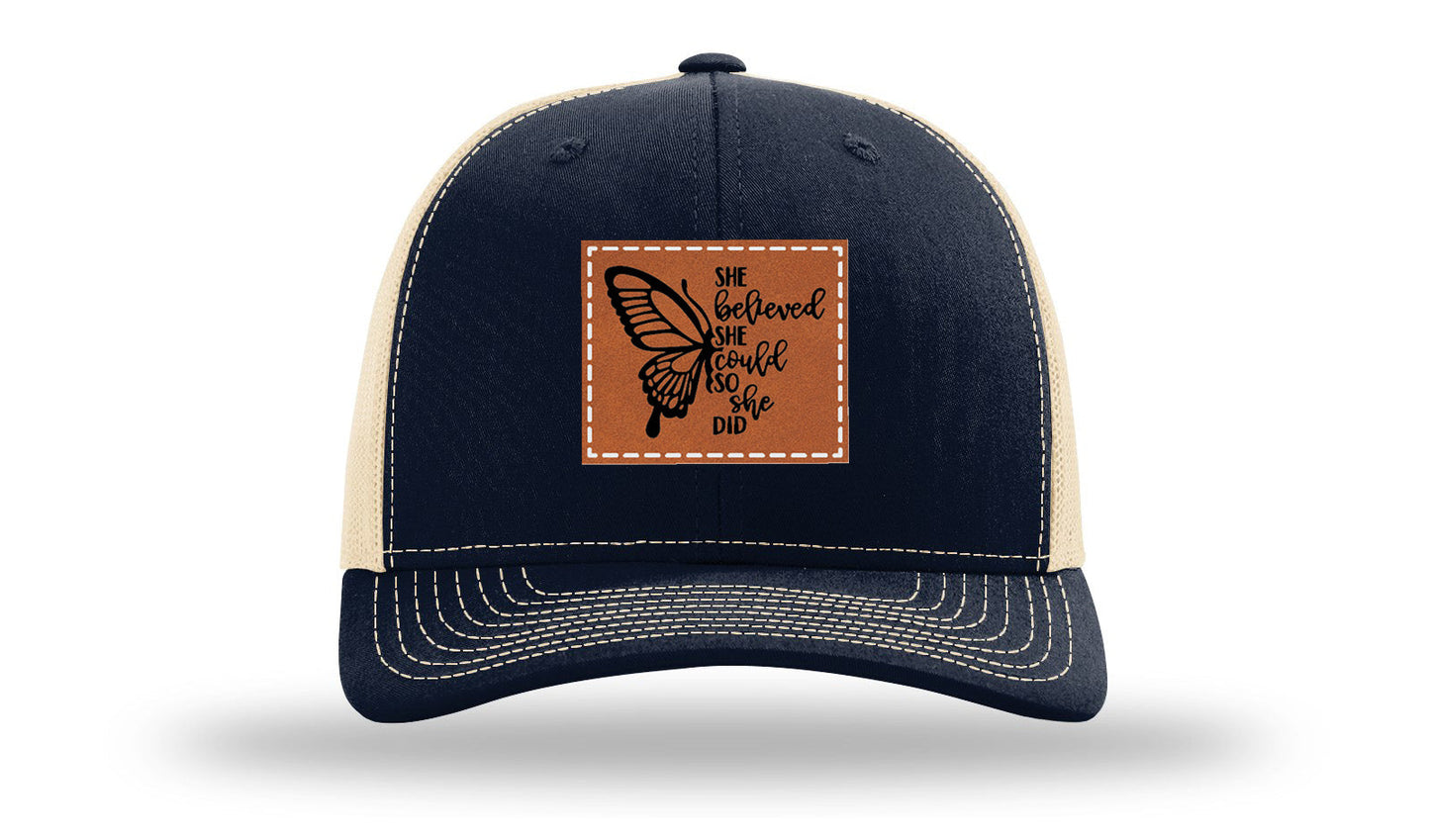 She Believed Leather Patch Richardson 112 Hat