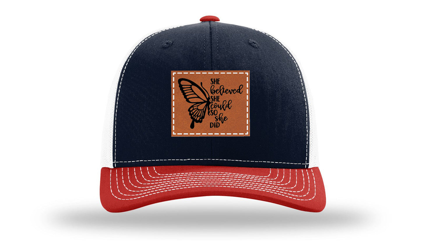 She Believed Leather Patch Richardson 112 Hat