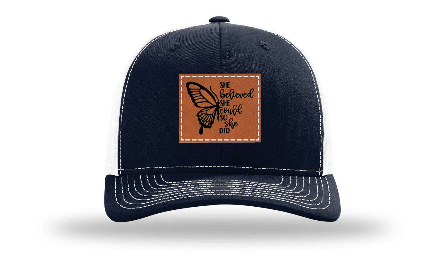 She Believed Leather Patch Richardson 112 Hat