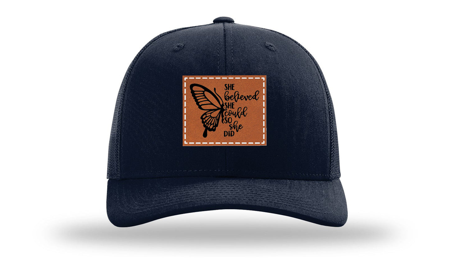 She Believed Leather Patch Richardson 112 Hat