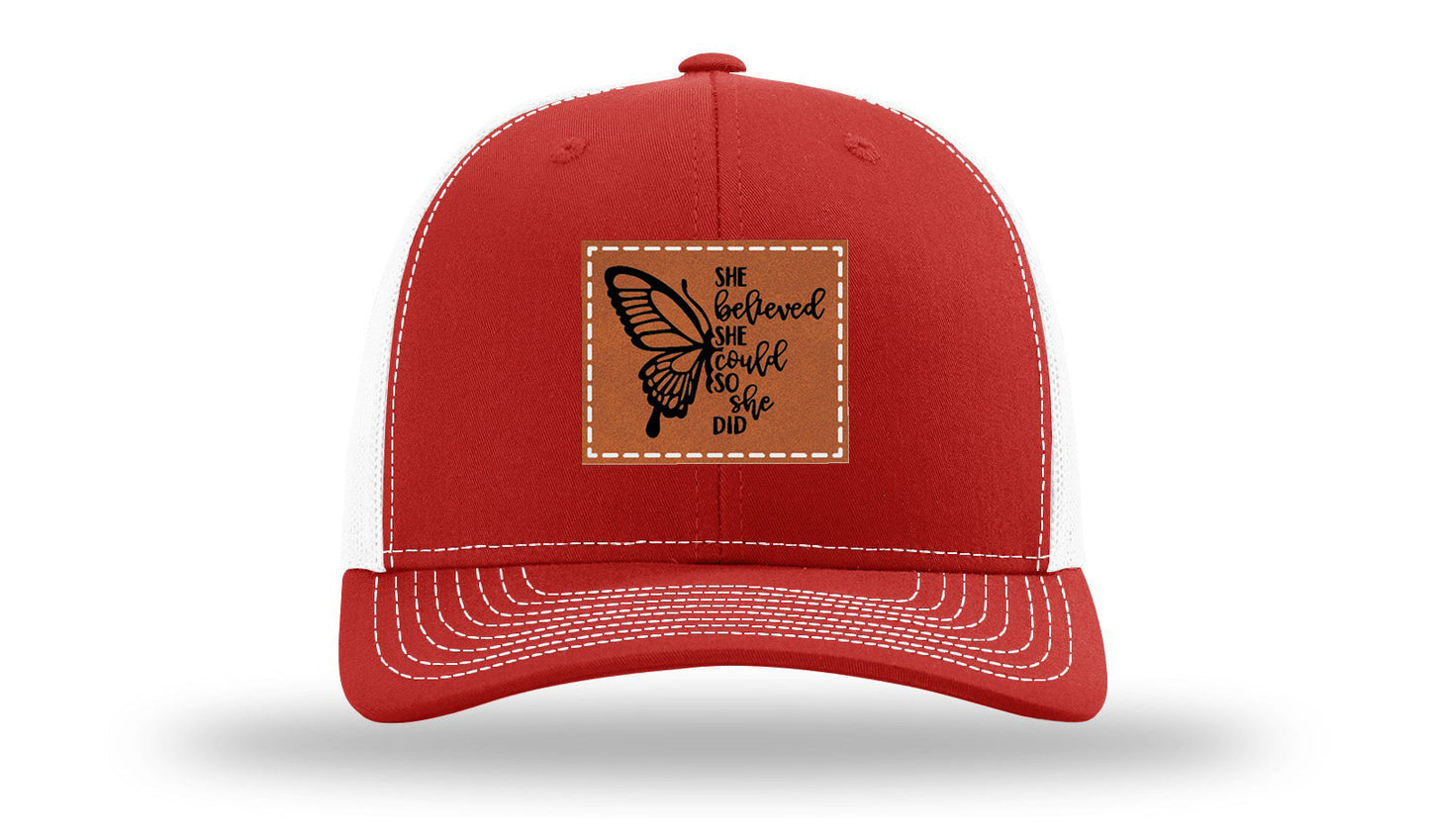 She Believed Leather Patch Richardson 112 Hat