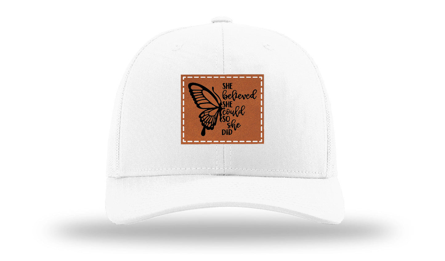 She Believed Leather Patch Richardson 112 Hat