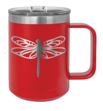 Load image into Gallery viewer, Dragonfly Laser Engraved Mug (Etched)
