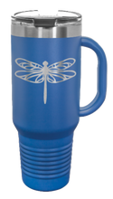 Load image into Gallery viewer, Dragonfly 40oz Handle Mug Laser Engraved
