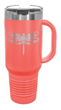 Load image into Gallery viewer, Dragonfly 40oz Handle Mug Laser Engraved
