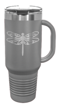 Load image into Gallery viewer, Dragonfly 40oz Handle Mug Laser Engraved
