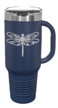 Load image into Gallery viewer, Dragonfly 40oz Handle Mug Laser Engraved
