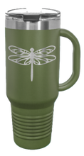 Load image into Gallery viewer, Dragonfly 40oz Handle Mug Laser Engraved
