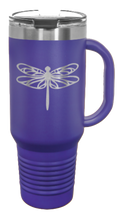 Load image into Gallery viewer, Dragonfly 40oz Handle Mug Laser Engraved
