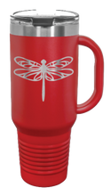 Load image into Gallery viewer, Dragonfly 40oz Handle Mug Laser Engraved
