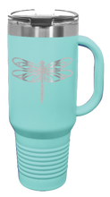 Load image into Gallery viewer, Dragonfly 40oz Handle Mug Laser Engraved
