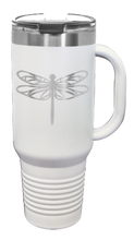 Load image into Gallery viewer, Dragonfly 40oz Handle Mug Laser Engraved
