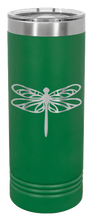 Load image into Gallery viewer, Dragonfly Laser Engraved Skinny Tumbler (Etched)
